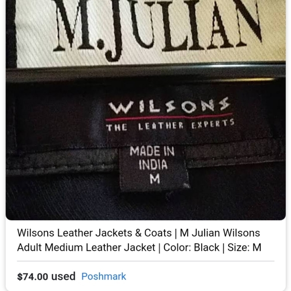 Wilson's leather jacket M.Julian - Picture 5 of 5